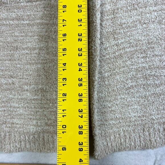 Thread + Supply Cardigan Sweater Womens Tan M/L Cozy Open Front Longline Duster - Picture 3 of 8